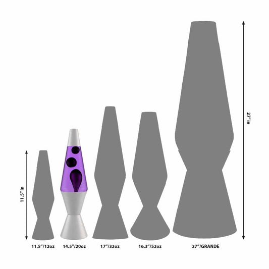 14.5’’ LAVA Lamp – Black & Purple - US 9541