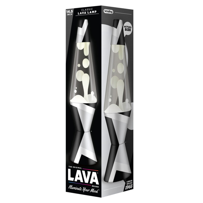 14.5″ Lava Lamp Polygonal White Tone - US 8542