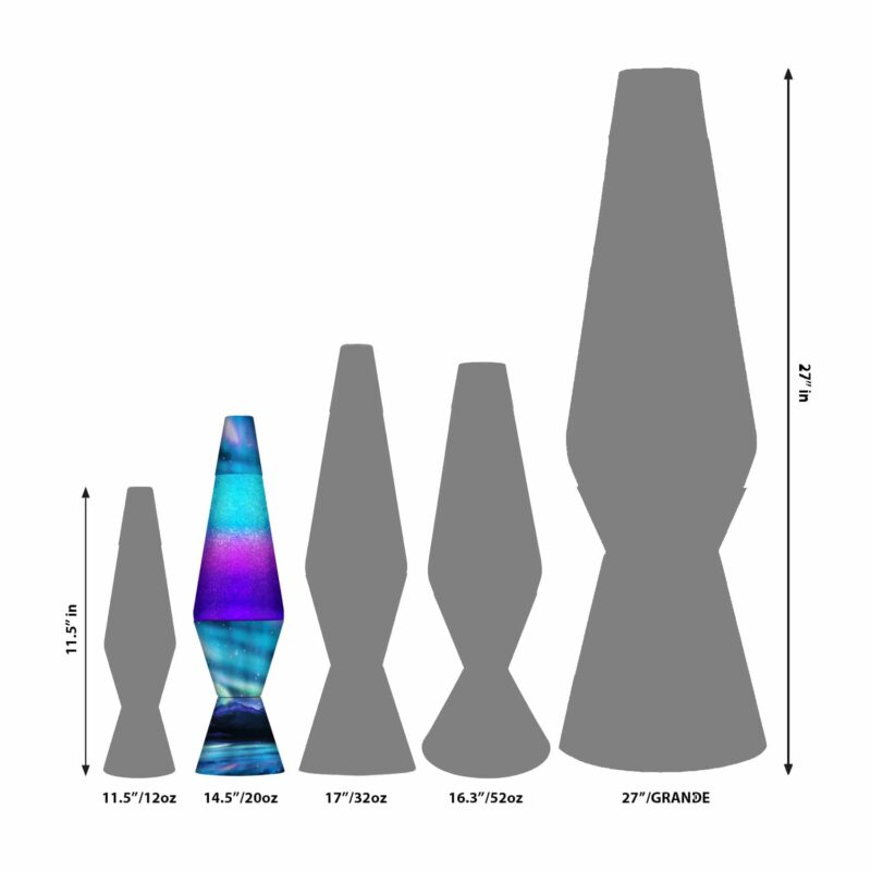 14.5″ LAVA Lamp Colormax Northern Lights – Glitter - US 2566