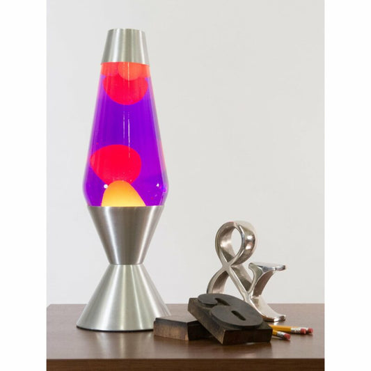 16.3″ LAVA Lamp – Yellow/Purple/Silver - US 5221