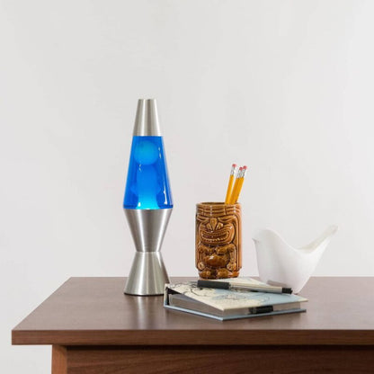 11.5″ LAVA Lamp – White/Blue/Silver - US 8472