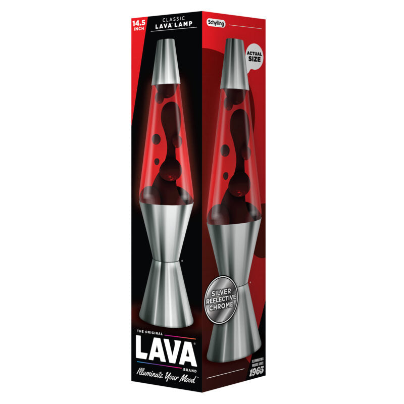 14.5″ Lava Lamp Chrome Plated Crimson - US 4904