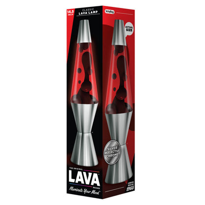 14.5″ Lava Lamp Chrome Plated Crimson - US 4904