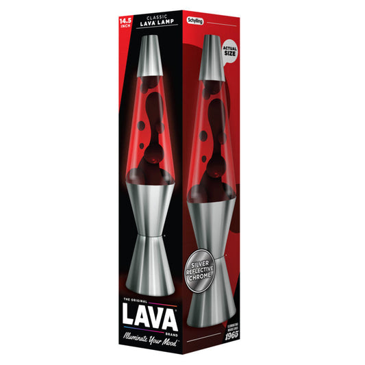 14.5″ Lava Lamp Chrome Plated Crimson - US 4904