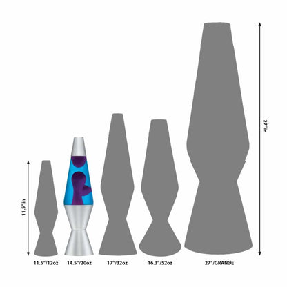 14.5″ LAVA Lamp – Purple/Blue/Silver - US 6119