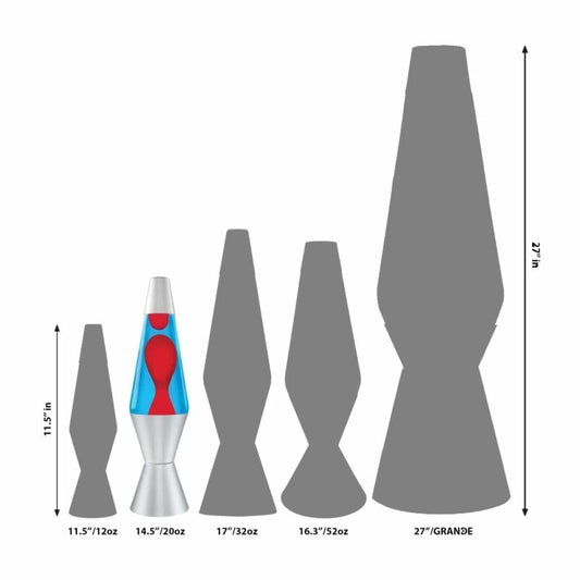 14.5″ LAVA Lamp – Red/Blue/Silver - US 7472