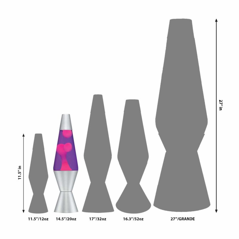 14.5” LAVA Lamp – Pink/Purple/Silver - US 9207