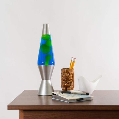 14.5” LAVA Lamp – Yellow/Blue/Silver - US 1860