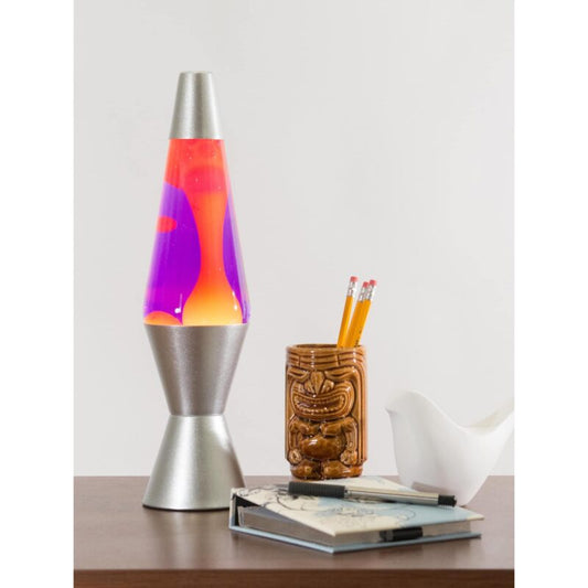 14.5” LAVA Lamp – Yellow/Purple/Silver - US 9216