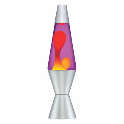 14.5” LAVA Lamp – Yellow/Purple/Silver - US 9216