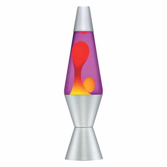 14.5” LAVA Lamp – Yellow/Purple/Silver - US 9216