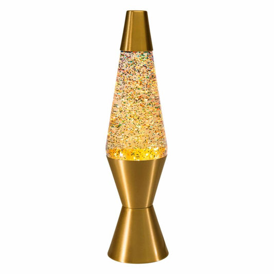 14.5″ LAVA Lamp Rainbow Glitter – Clear/Gold - US 9967