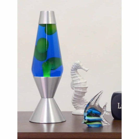 16.3″ LAVA Lamp – Yellow/Blue/Silver - US 1746