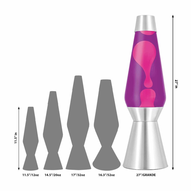 27″ LAVA Lamp Grande – Pink/Purple/Silver - US 6495
