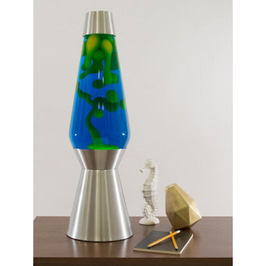 27″ LAVA Lamp Grande – Yellow/Blue/Silver - US 8547